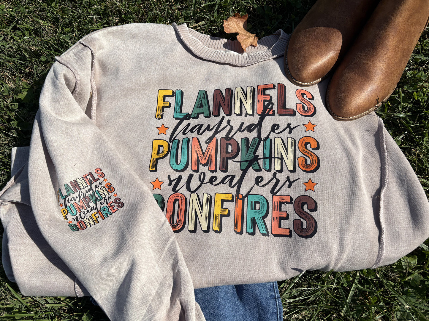 Flannel Pumpkin Bonfire